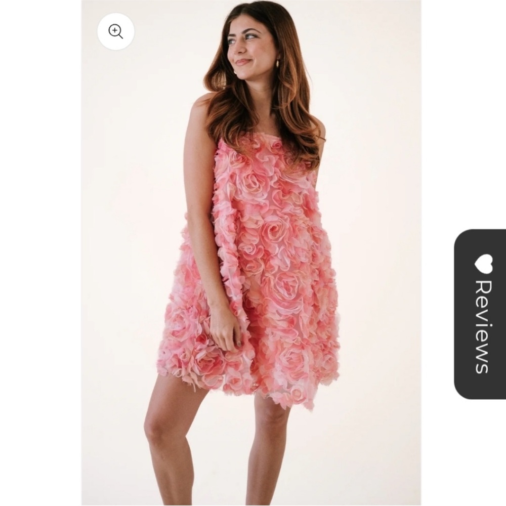 Pastel Floral Tulle Babydoll Dress